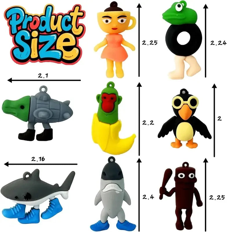🔥24PCS  Action Figures | DIY Keychain Accessories | Perfect Christmas Gifts