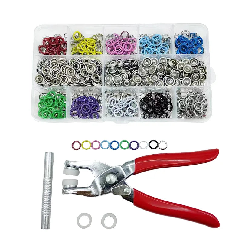 Metal Snaps Buttons Kit