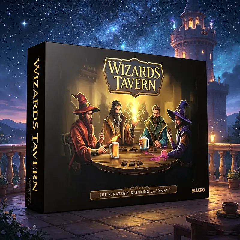 🧙‍♂️Wizards Tavern – Chaotic Fantasy Drinking Game – D&D Themed Party Fun with Dice & Spells 🍺