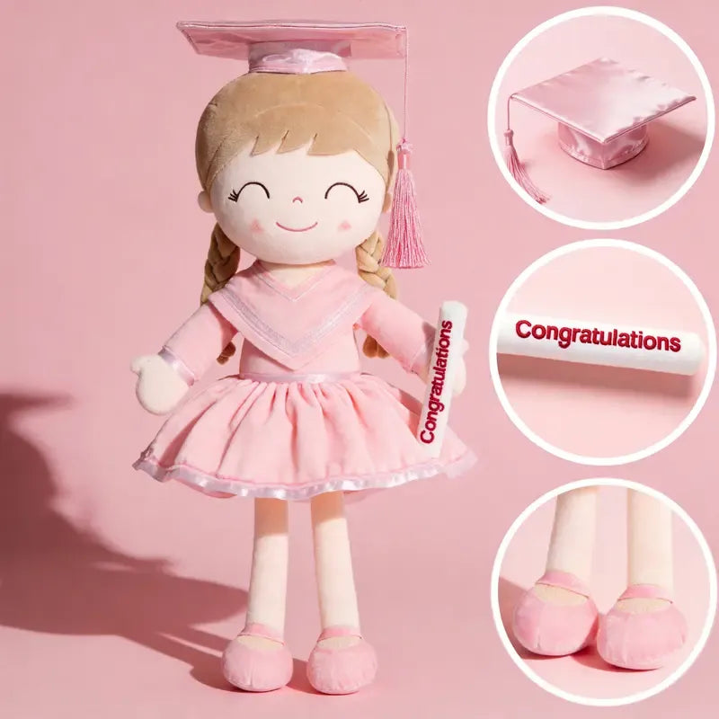 🎓Class of 2026 Graduation Doll – 16” Soft Plush Keepsake Gift with Gift Bag