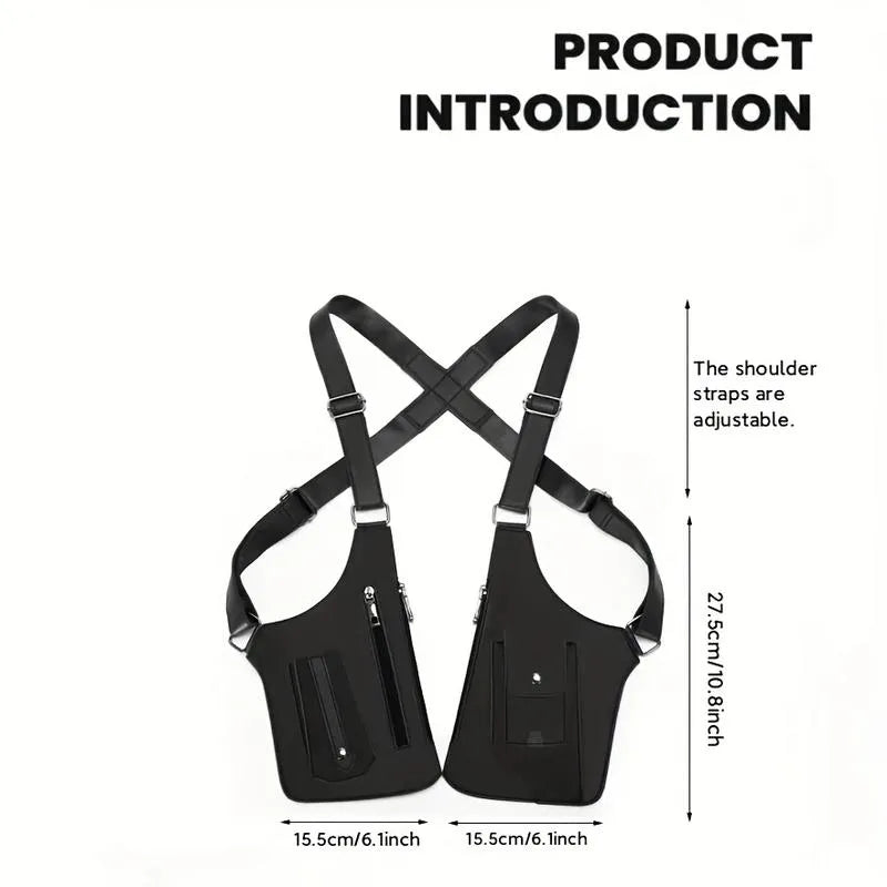 Premium Leather Adjustable Underarm Shoulder Bag for Men & Women