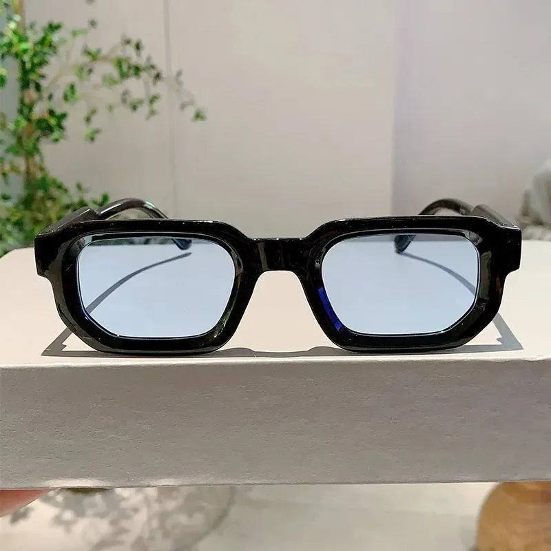 🕶️🔆 6 - Pack Vintage Rectangle Frame Sunglasses for Men & Women with UV400 Protection