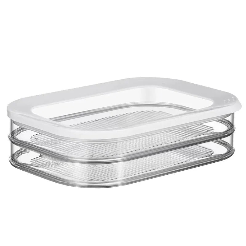Multi-Layer Food Storage Box with Lid