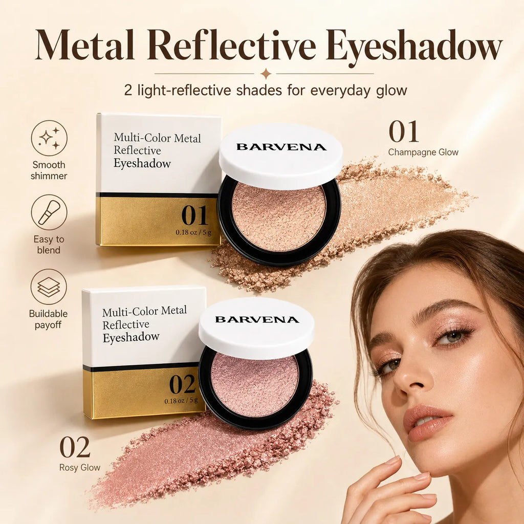 🎨💫 Multi-color metallic eyeshadow: shimmery, buildable metallic eyeshadow