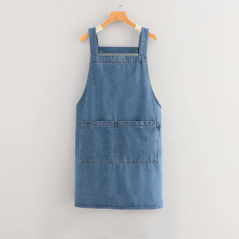 Adult Jour Apron - Lightweight Cotton Apron with Front Pocket, Ideal for Everyday Use, Waist Strap
