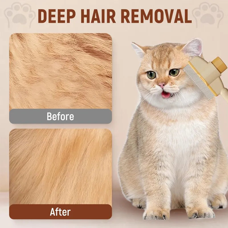 🔥Self-cleaning Pet Flea Comb Grooming Brush