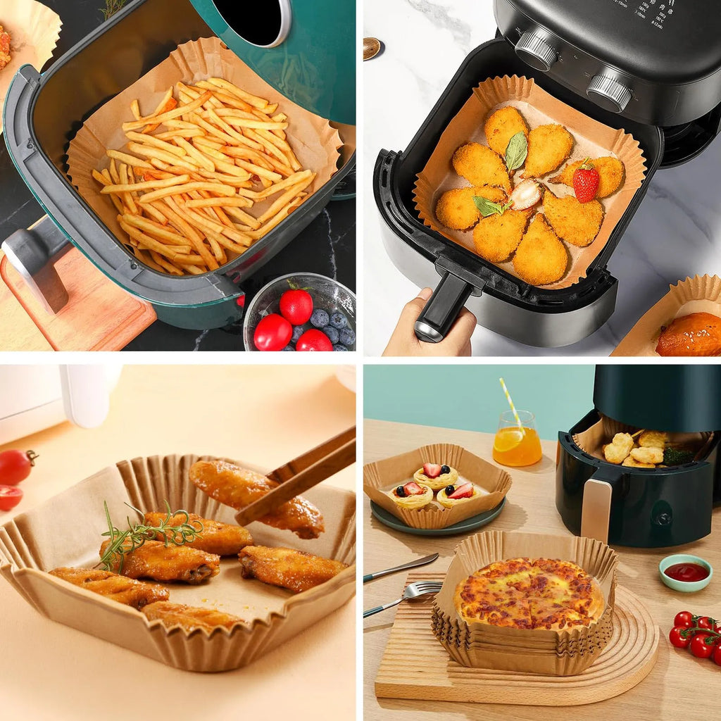 200Pcs Square Disposable Air Fryer Paper Liners