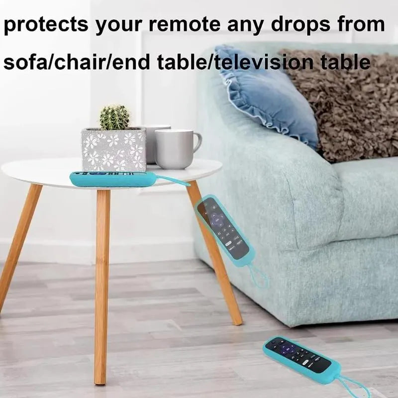 🏆Flash Sale⚡ 50K+ SOLD! Almost Gone-Universal Remote Control Holder with Lanyard – Thickened Anti-Slip & Shockproof Silicone Cover