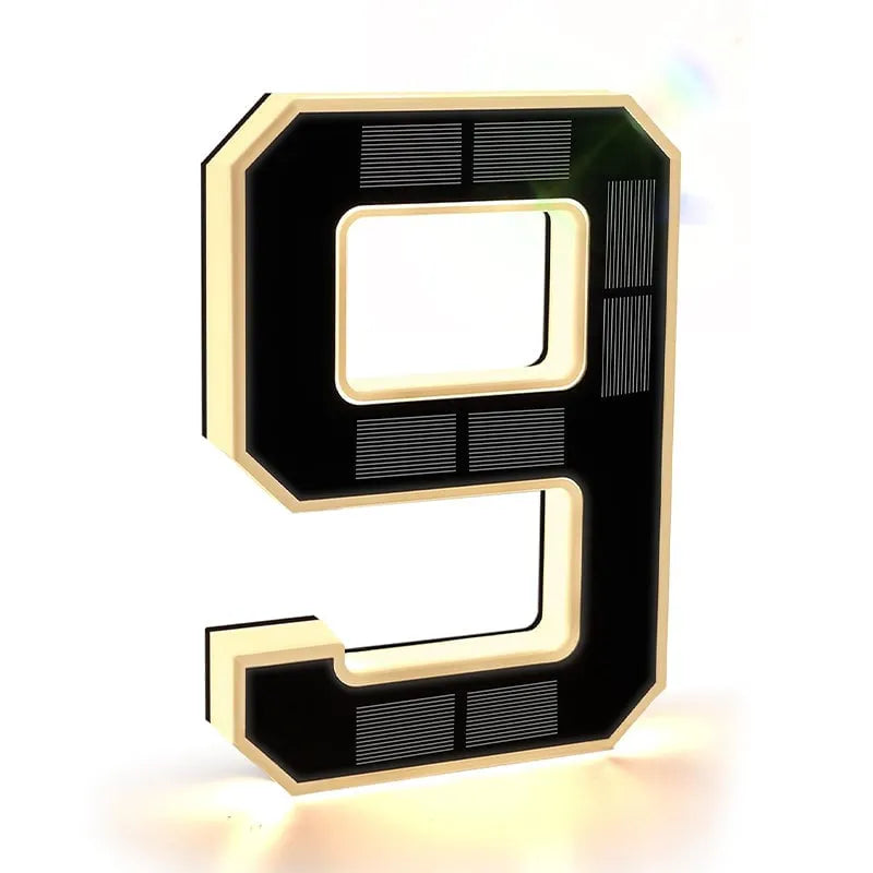 AlessTM  Solar-Powered Outdoor House Number Light