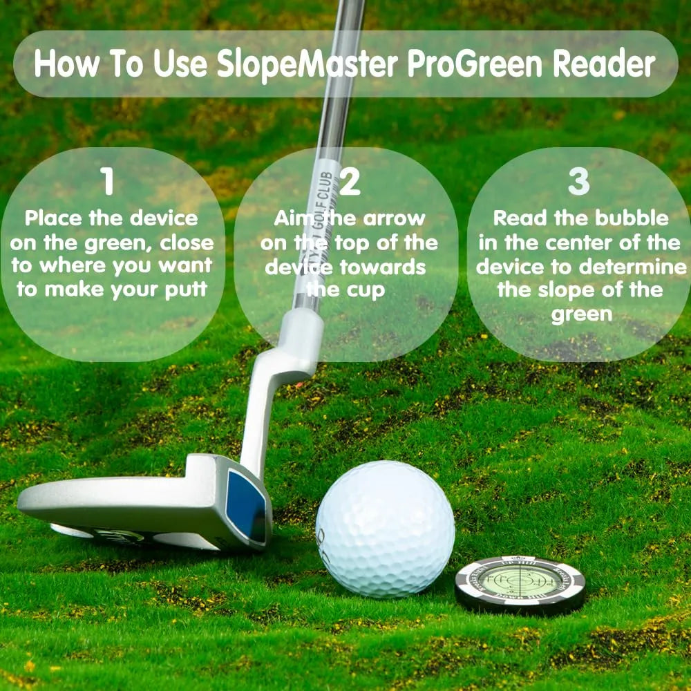 🎁🔥Golf Hat Clip Ball Marker with High Precision Green Reading Aid Golf Accessories for Men Women